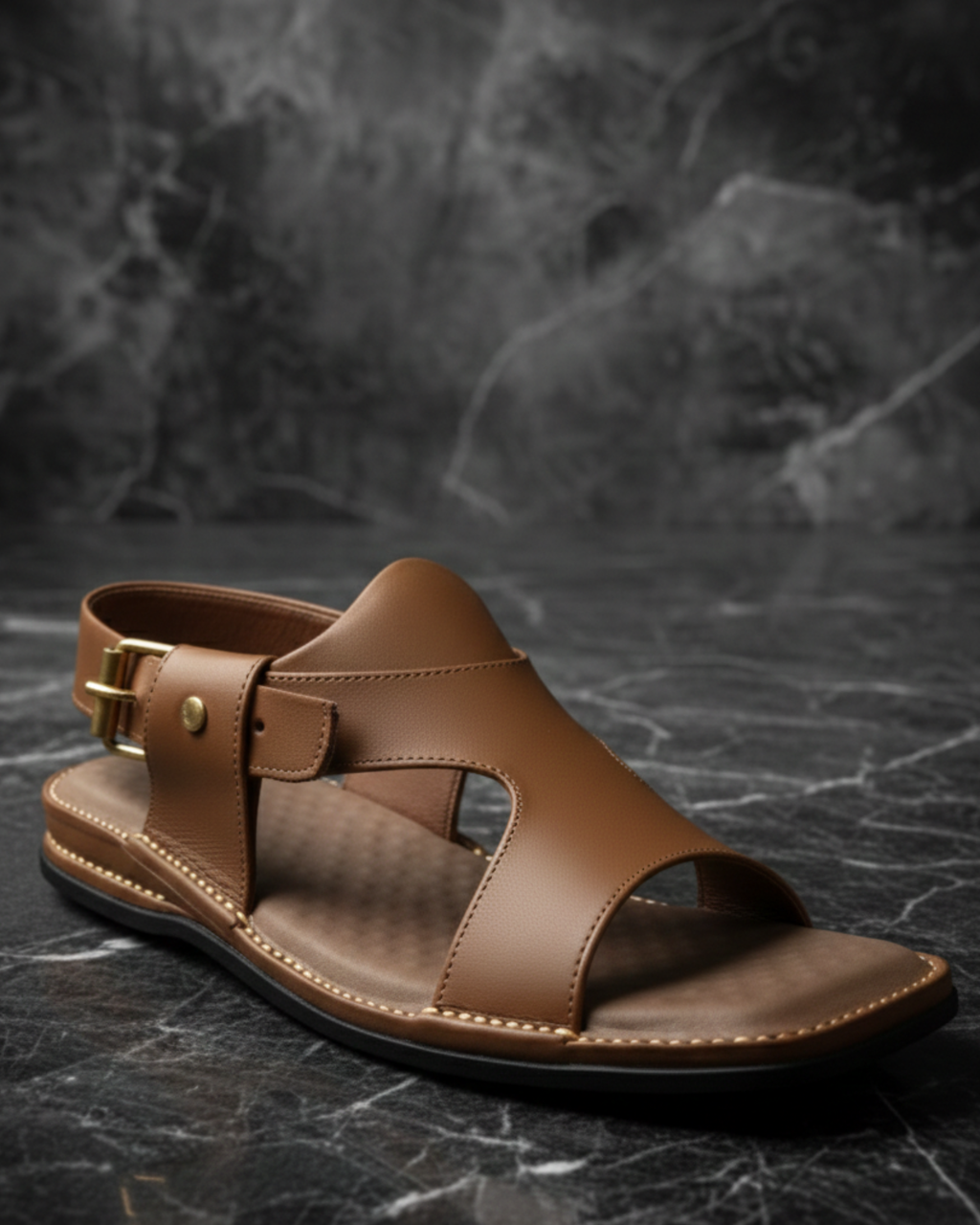 Panjedar (Olive Green) | Premium Handmade Olive Green Leather Sandals | Unisex Comfort Casual Sandals