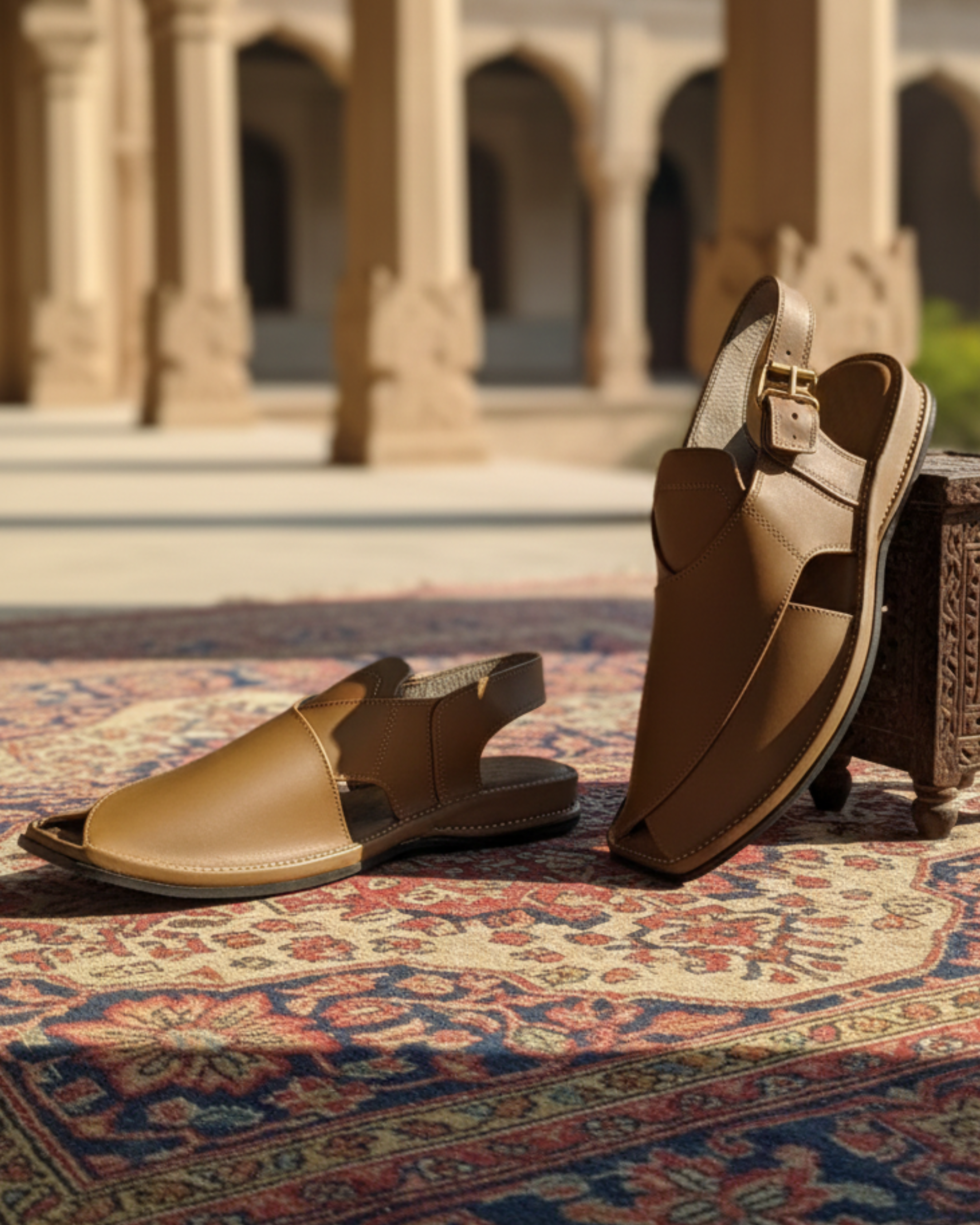 Premium Olive Green Peshawari Chappal for Men | Handmade Leather | Traditional & Comfortable | Sale Price 3499 PKR