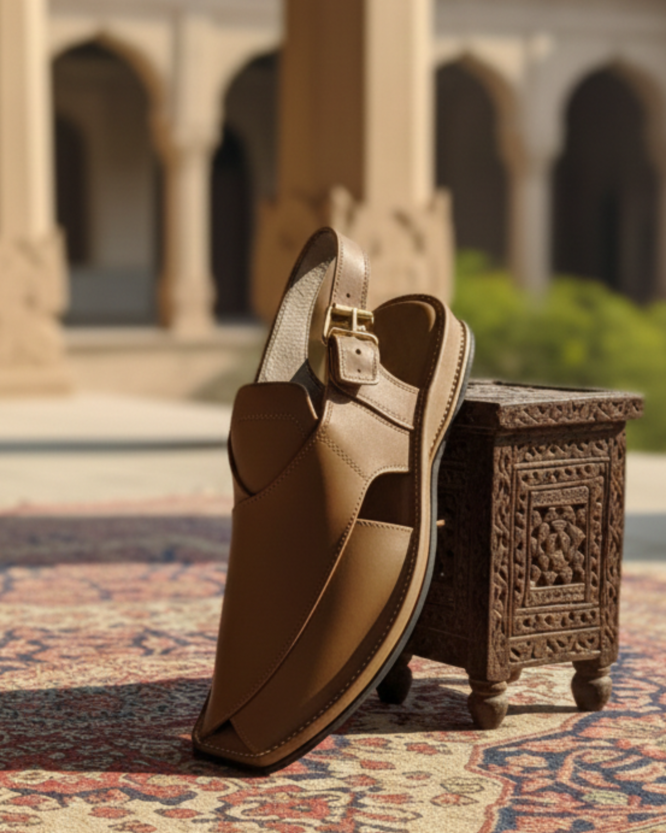 Premium Olive Green Peshawari Chappal for Men | Handmade Leather | Traditional & Comfortable | Sale Price 3499 PKR