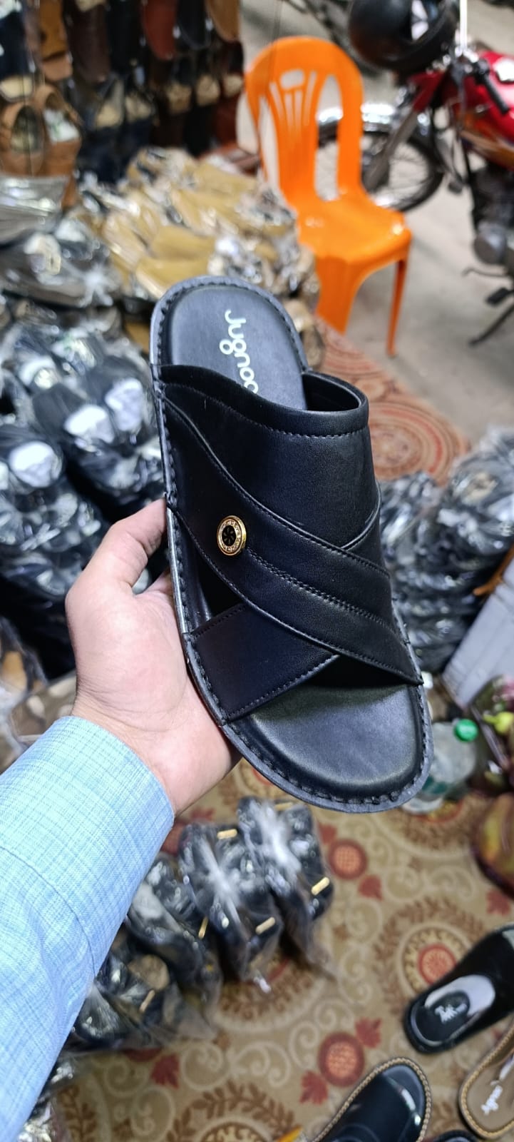Premium Leather Slip-On Sandal | Men's Everyday Comfort