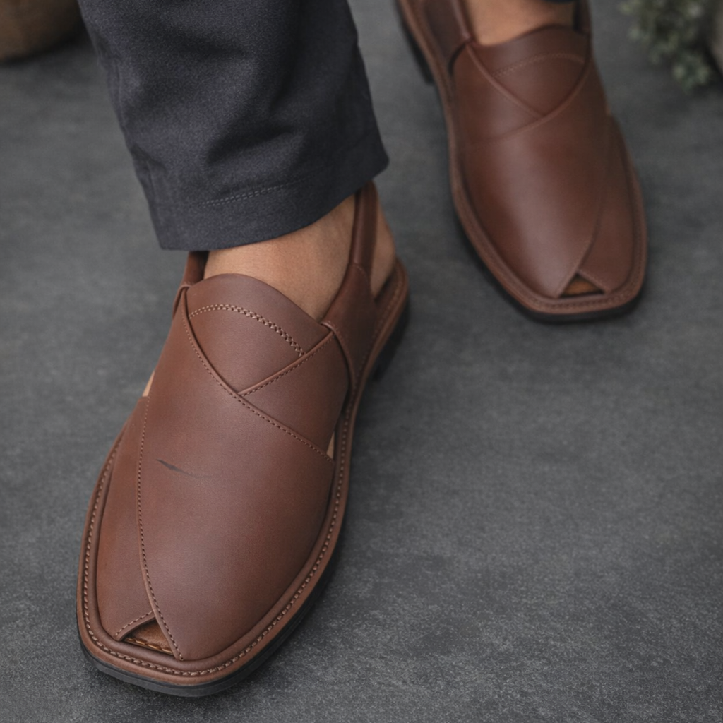 Classic Brown Peshawari Chappal | Excellent Design & Quality