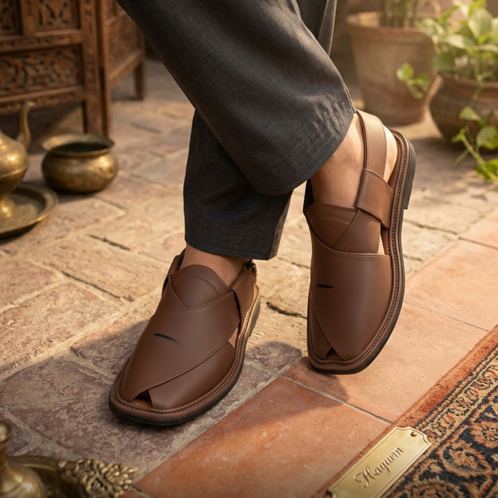 Classic Brown Peshawari Chappal | Excellent Design & Quality